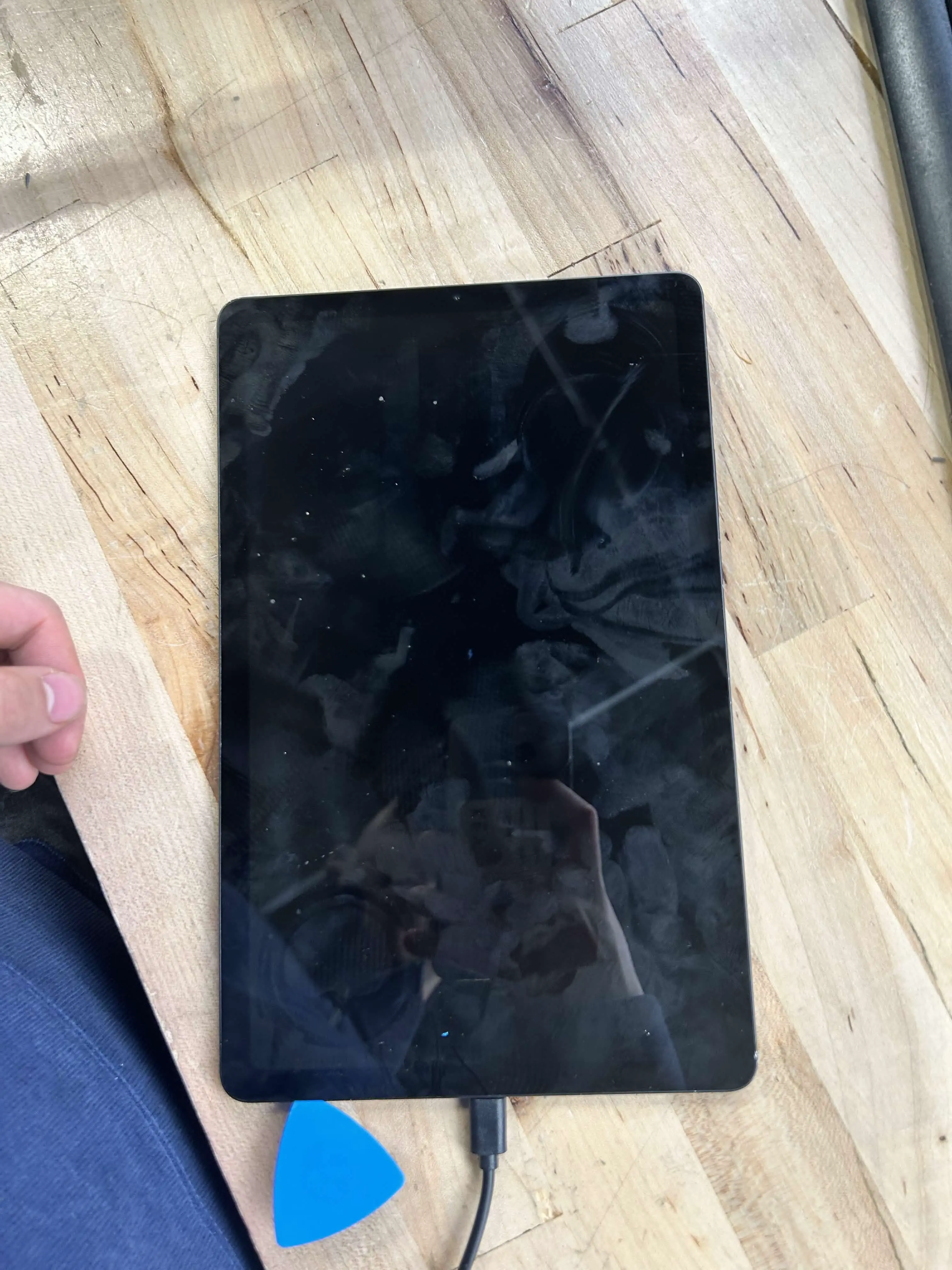 opening the tablet