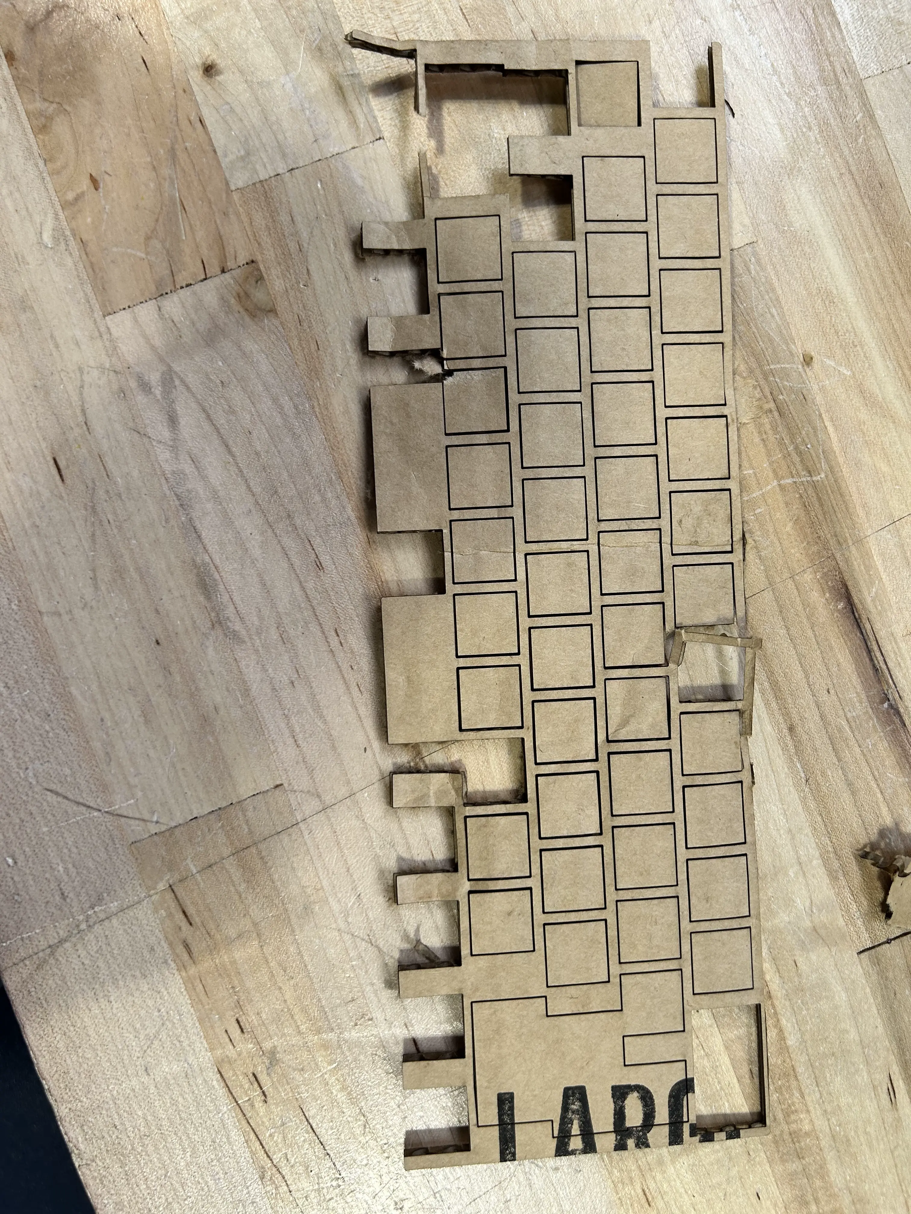 laser cut plate issues