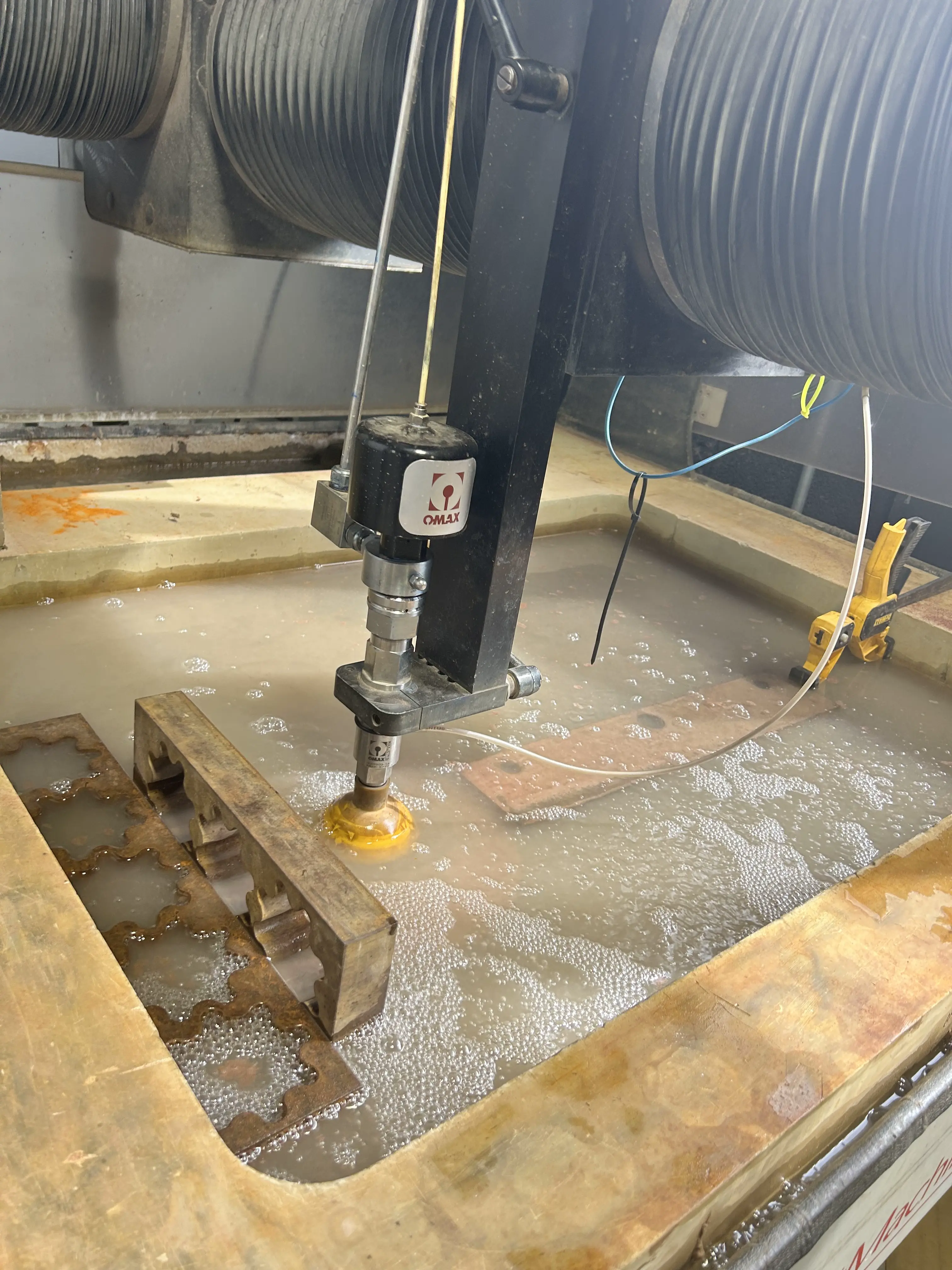 waterjet cutting metal