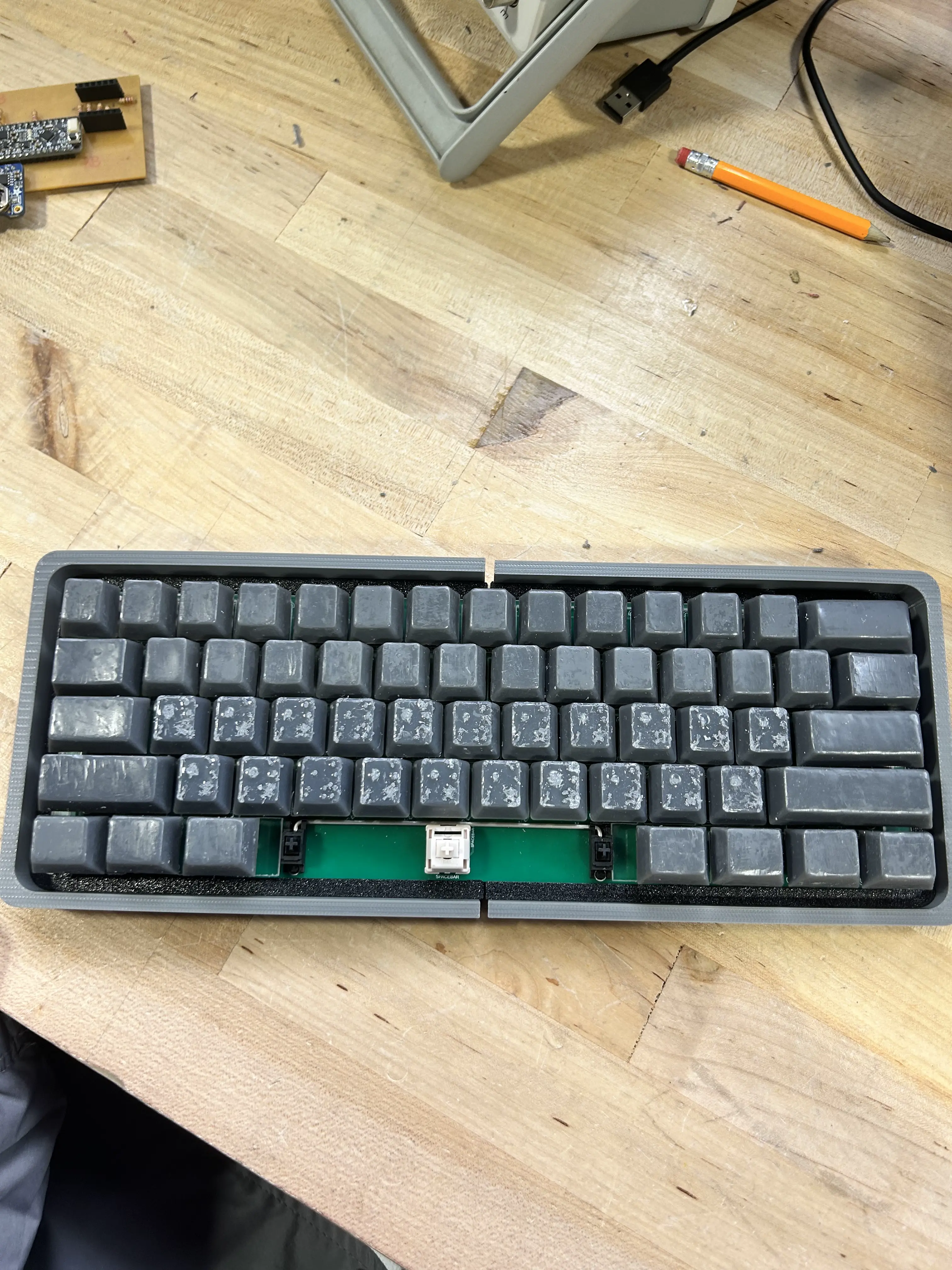 rough keycap finish
