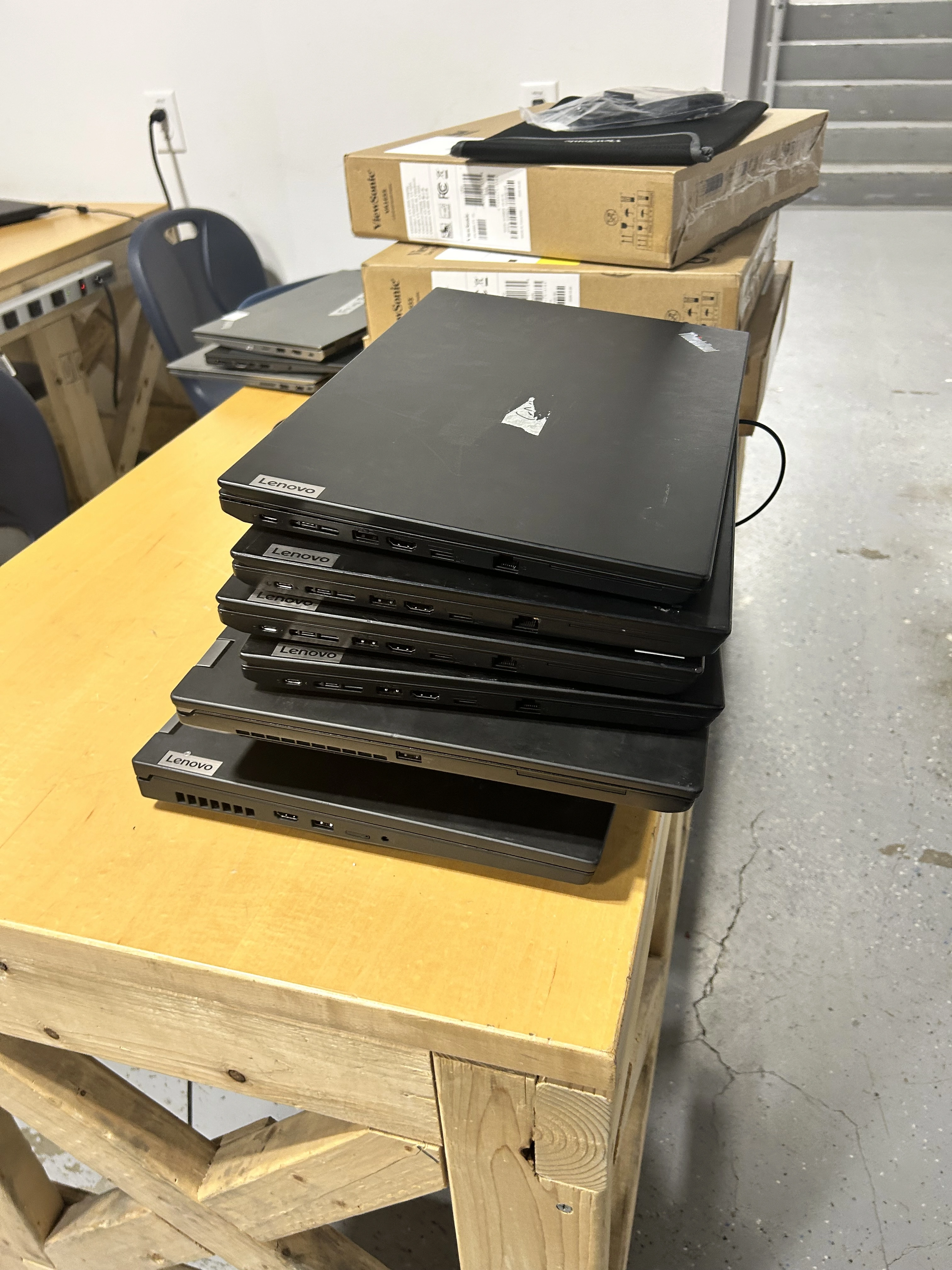 the laptops