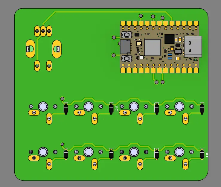 pcb back with 3d models