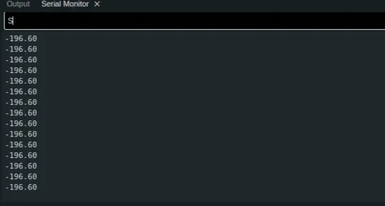 error in temperature sensor