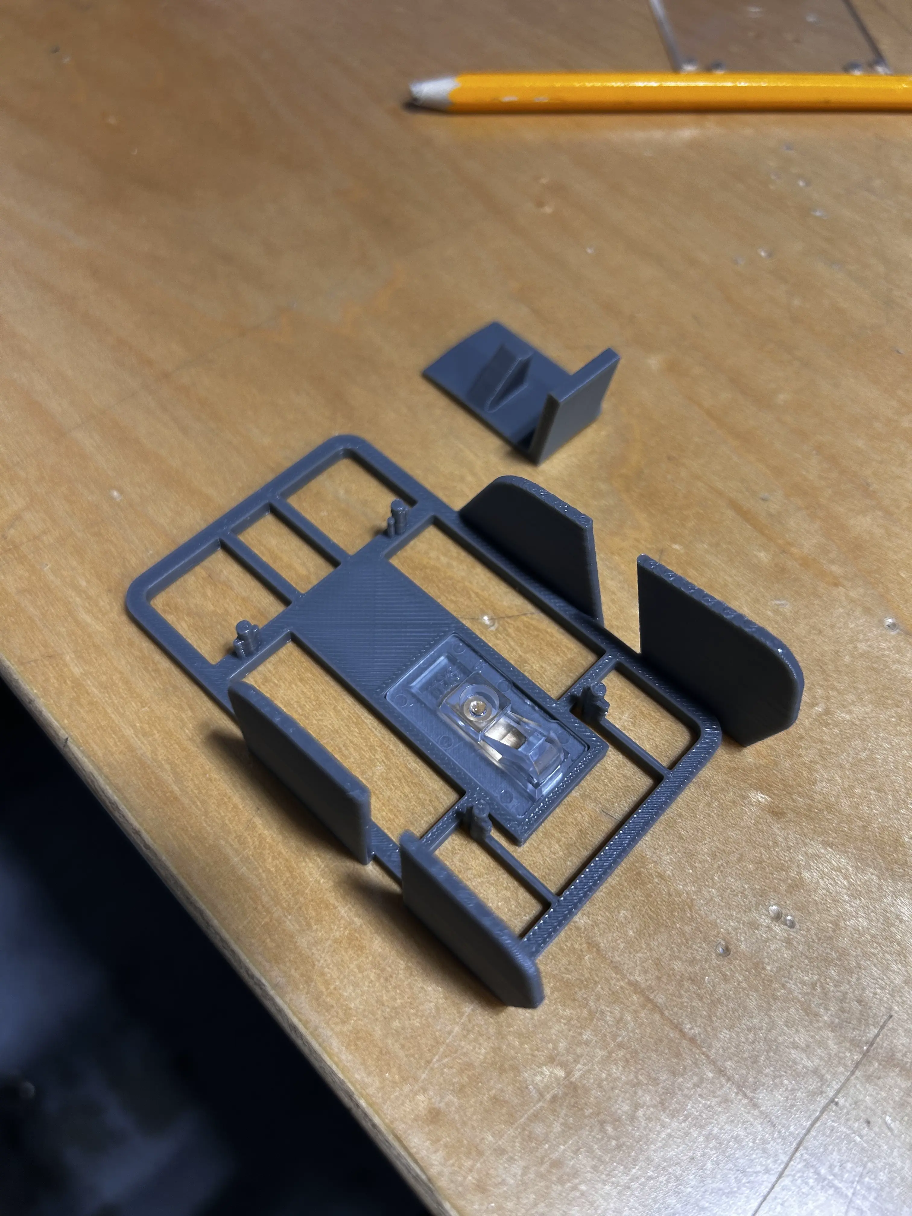 test prints of shell and triggers
