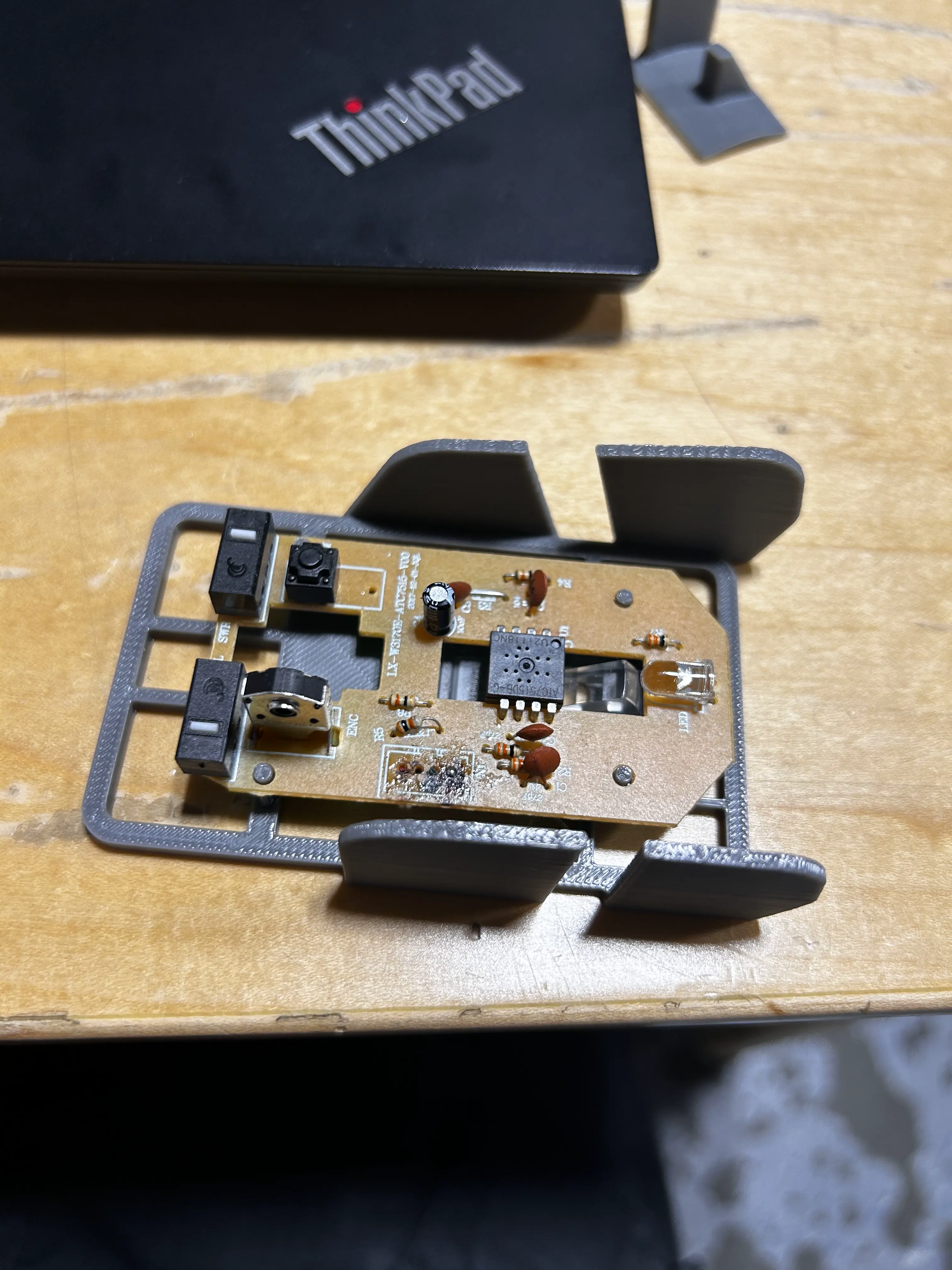 pcb fitted into the shell