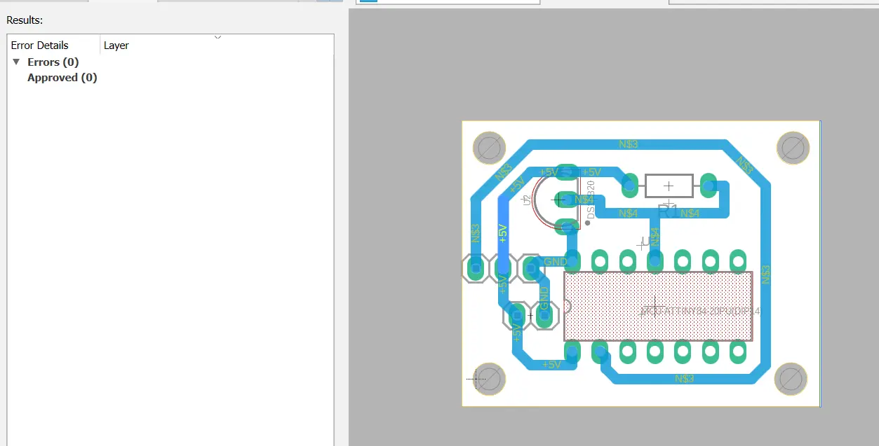pcb layout with no errors