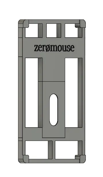 back view of mouse shell model